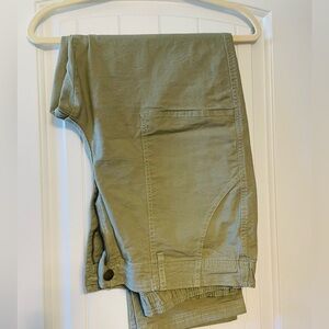 Olive Green Pants. Elastic in the back.